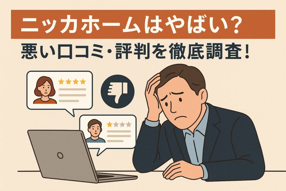 ニッカホームはやばい?悪い口コミ・評判を徹底調査【2025年最新】