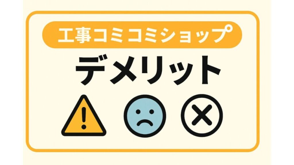 工事コミコミショップの評判とデメリット|口コミ・料金を徹底調査