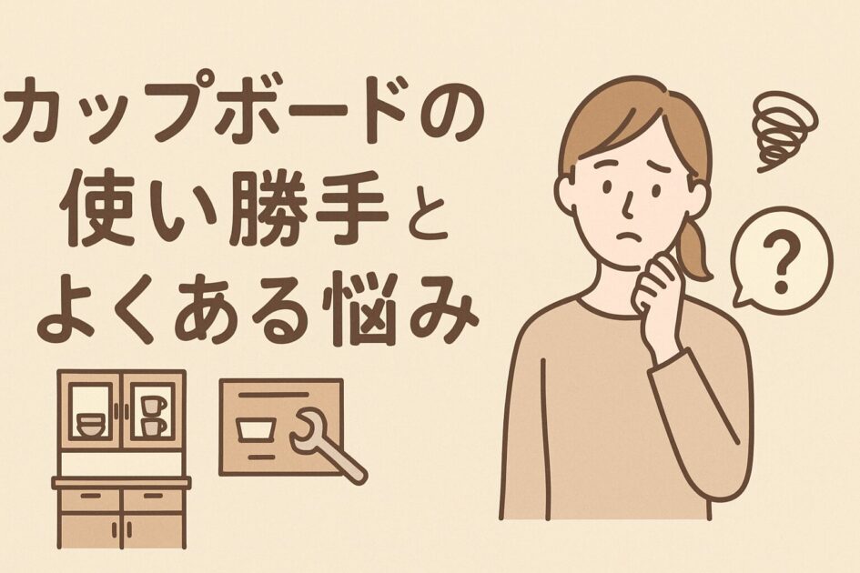 タカラスタンダードのカップボード後付けの設置や工事内容