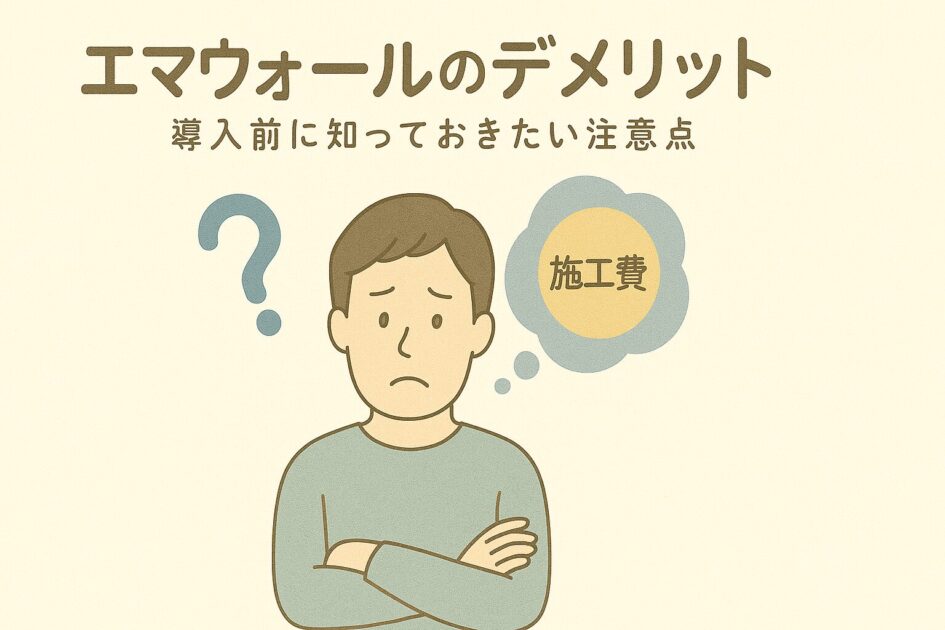 エマウォールは後悔する?デメリットと失敗例から分かる選び方を解説