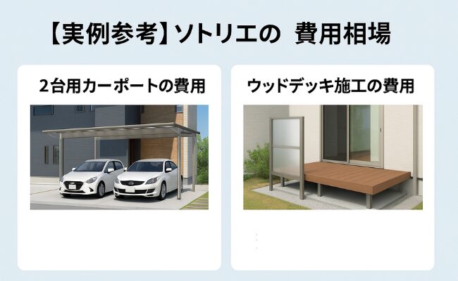 【実例参考】ソトリエの費用相場