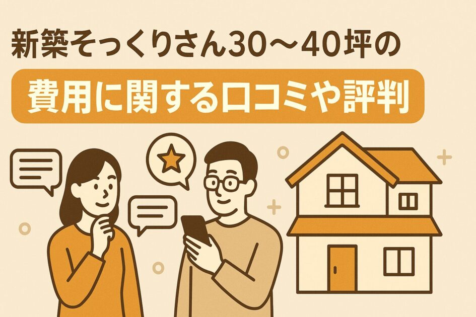 【保存版】新築そっくりさん30坪・40坪の費用相場｜坪単価・実例・築年数で徹底比較